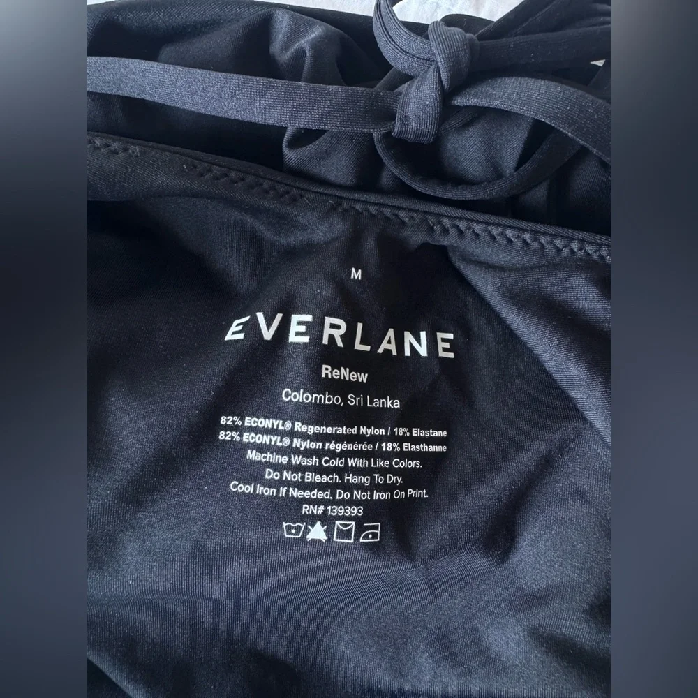 Everlane Black Scoop Neck Bathing Suit - Picture 4 of 4